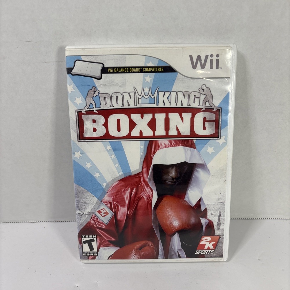 Don King Boxing Nintendo Wii 2K Sports Wii Balance Board Compatible CIB